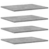 Makastle 8-Piece Bookshelf Board Engineered Wood Tabletop Mount Office Etagere Shelf Weather Resistant 15.7" x 19.7" x 0.6" Rectangular