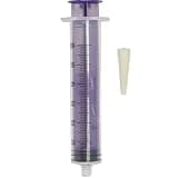 Generic 60cc ENFit Syringe - Flattop W/Trans Connection - Enteral / Oral 60Ml Feeding Irrigation Syringe - Transition Tip included 12 pack, transparent