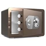 fireproof safe Electronic Cabinet Safes Cash Wall With Key, Money Wall Mounted For Office Hotel Includes 2 Emergency Keys - 25x35x25cm