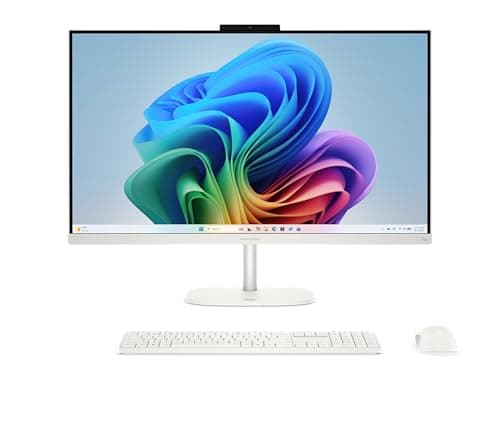 HP OmniStudio All-in-One Desktop Next Gen AI 27-cy0650 PC, Windows 11 Home, 27", Intel Core Ultra 5, 16GB RAM, 1TB SSD, QHD, Cotton White