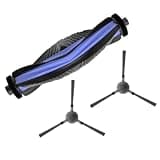 Emiif for Lefant M5 Pro/M5 Max/M5 Robot Vacuum and Mop Roller Brush and Side Brush Replacement Kit, Nylon Plastic Accessories for Pet Hair and Dust Cleaning