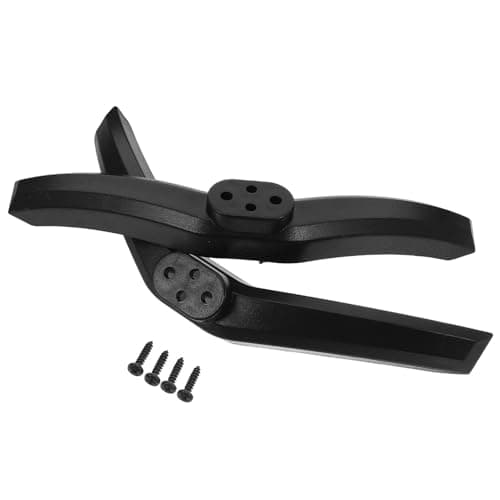Luxshiny 1 Pair Replacement Tv Feet with Screws for Television Table Stand, Black Pp Material, Stable Support Design and Adjustable Viewing Angles, for Home and Office Use