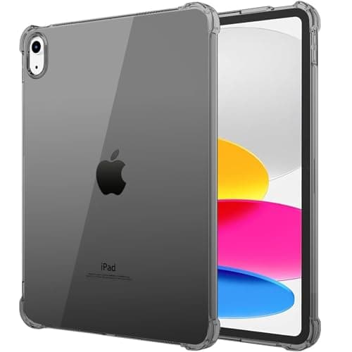 MOBIXX Clear Black Case for iPad (A16) 11th Generation 11 Inch 2025/ 10th Generation 10.9 Inch 2022, Slim Lightweight Military-Grade Back Bumper, TPU Protective Shockproof Skin Cover with Raised Edge