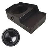 American Sound Connection Compatible with 1999-2006 Chevy Silverado Extended Cab SWT-10S2 Single 10" Subwoofer 350W Loaded Sealed Sub Box Enclosure Bundle