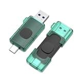 KOOTION 128GB Dual USB-A & Type-C Flash Drive up to 110MB/s USB 3.2 Gen 1