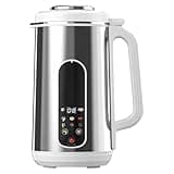 Electric Nut Milk Maker, 1-1.5 L Capacity for 4-5 People, Stainless Steel, 8 Function Modes with Digital Display, 24H Reservation, Makes Juices, Smoothies, Hot Drinks