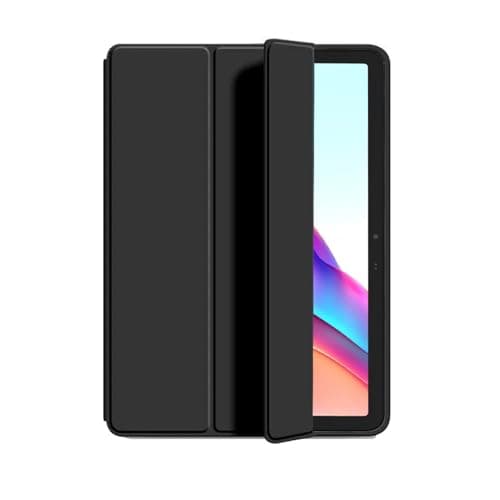 Case for Tecno Megapad Pro 12.0 inch 2025,Light Weight Slim Tri-Fold Shockproof Magnetic Cover Stand Leather Cover Case for Tecno Megapad Pro LTE T1201/Tecno Megapad Pro 12" 2025 (Black)