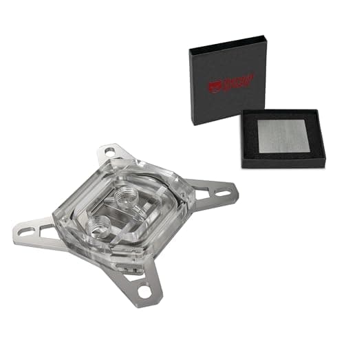 Watercool HEATKILLER IV PRO CPU Water Block with Thermal Grizzly KryoSheet (38x38mm) for Intel LGA 1700 CPU, Acrylic Clean, TR-60553-99084
