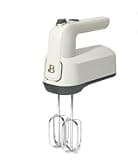 Beautiful 6-Speed Electric Hand Mixer, Compact Handheld Kitchen Mixer with Stainless Steel Beaters, Lightweight Design and Easy-Grip Handle for Baking, Mixing, Whipping and Cooking