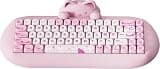 YUNZII C68 Wireless Mechanical Keyboard,65% Layout,Hot Swap,Triple Mode BT5.0/2.4G/Wired, RGB Backlit NKRO,Cute Cat Silicone Ergonomic Design for Win/Mac (Pink, Milk Switch)