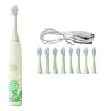 Electric Toothbrush Toothbrush 6 Heads Cartoon 4 Cleans Modes for Girls