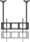 LNNW Adjustable Ceiling TV Mount Bracket, Double Bar Adjustable Tilt TV Bracket, TV Pole Mount Holds Up to 176lbs/80kg for Most LED LCD Flat Curved Screen TVs & Monitors