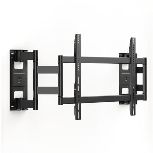 160KG Heavy Duty TV Wall Bracket for 60-120 Inch TVs, Full Motion Swivel Extendable 33-421mm, Ultra Slim Recessed Design, 8-Arm Support, Fits Curved & Flat Screen (8 Arms [60-120 inch])
