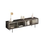 UHRLGHS TV Stand Tv Cabinet Modern Minimalist Living Room Home Small Apartment Wood Color Retractable Tv Cabinet TV Cabinet,