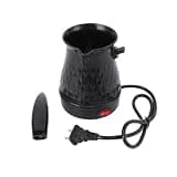 WODHMIEY Portable Turkish Coffee Maker 600ml, 5-6 Cup Electric Coffee Pot Removable Handle Fast Heating Small Electric Coffee Maker Stainless Steel Interior Home Kitchen Office Travel Coffee Lovers