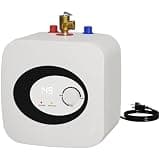 Ganggend Electric Mini-Tank Water Heater 2.5 Gallon 110V 1500W Under Sink Instant Hot Water Heater for Kitchen,RV,Laundry,Food Truck, Wall or Floor Mounted