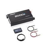 Renogy Inverter 24V 2000W Pure Sine Wave Inverter, 4000W Peak Power, Solar Car Power Inverter 24V DC to 120V AC for Truck, Home, Marine, Camping, RV, 2 AC Outputs, 16.4FT Remote Control