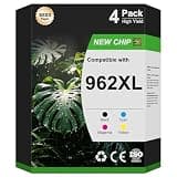 962XL 962 Ink Cartridges Combo Pack Office Jet Pro 9015e 9010 Compatible for HP 962XL 962 XL HP962 HP962XL HP962xl/962 Ink Cartridges with 9015e 9010 9020 9025e 9025 9018e 9018 Printer Ink 4-Pack BCMY
