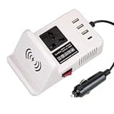 Car Outlet Converters | 200W Car Adapter | Automotive Inverter, Voltage Converter, 3 Fast Charging USB Ports, Plug Converter for Mobile Phone, Tablet