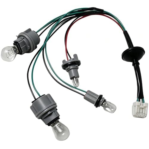 JXQVWYKZF Rear Taillight Lamp Socket Harness with Bulb Compatible with Nissan Altima 2002-2006, Replace 26551-8J000 265518J000
