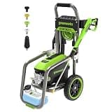 Greenworks Pro Brushless 2300 PSI (SGS Certified) 2.3 GPM Max / 1.2 GPM Electric Pressure Washer (Foldable Handles, Rugged Steel Frame, 25 FT Hose, 35 FT GFCI Power Cord)
