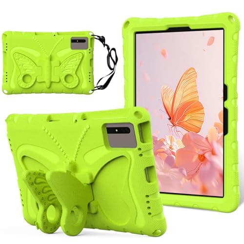 Kids Case Compatible with Xiaomi Redmi Pad SE 11'' 2023,Lightweight Shockproof Case EVA Foam Cover Shoulder Strap & Stand Shell for Boys Girls Compatible with Redmi Pad SE 11'' 2023 (Grass Green)