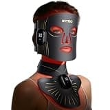 LED Light Mask for Face and Neck, 4 Light Modes Cordless Facial and Neck Skincare Mask, Red LED Beauty Device, Rechargeable Home Skincare Tool with 680 LEDs