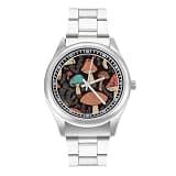 NTVOWPZO Three-Hand Analog Stainless Steel Watches for Men Easy Reader