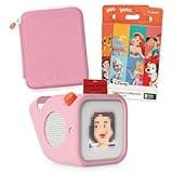 Yoto Player Bundle + Disney Classics Vol.1 & Vol.2 + Adventure Jacket & Card Case in Think Pink - Kids Screen-Free Bluetooth Audio Player, All-in-1 Travel Device for Stories Music Podcasts White Noise