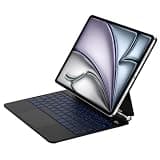 EUNOVULIT for iPad Air 13" M4/M3/M2 (2026/2025/2024) & iPad Pro 12.9" 6/5/4th/3rd Case with Keyboard, Magic Keyboard Case with Multi-Touch Trackpad, Floating Cantilever Stand, Stain-Resistant, Black