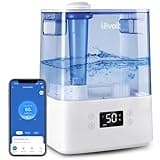 LEVOIT Classic300S Ultrasonic Smart Top Fill Humidifier, Extra Large 6L Tank for Whole Family, APP & Voice Control, Essential Oil Diffuser, Humidity Setting with Sensor, Quiet Sleep Mode, Night Light