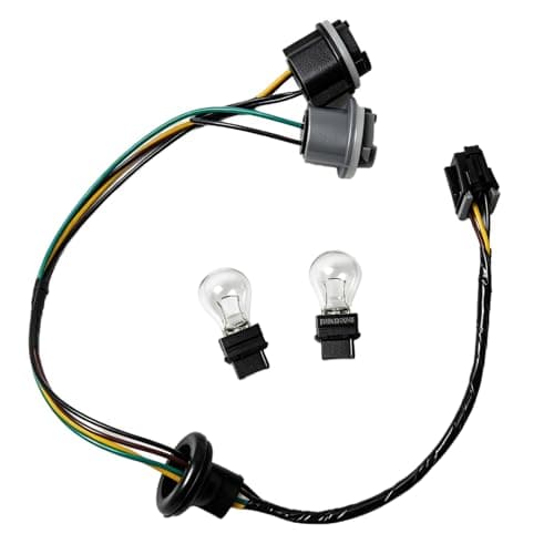 Qrstvyun Tail Light Wiring Harness Fit for Chevy Express 3500 2500 2003-2024, Replace 84227908 4 Wire 3 Connector