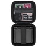 Supmay Hard Carrying Case for Anbernic RG Rotate/ RG34XXSP/ RG35XXSP Retro Handheld Game Console/ Game Boy Advance SP, Retro Game Travel Storage Holder with Mesh Bag for Battery, USB Cable, Black
