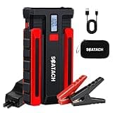 Scatach 4000A Car Battery Jump Starter, 12V Jump Starter Battery Pack (up to 10.0L Gasoline and 8.0L Diesel Engine), Portable Jump Box with Jumper Cable, LED Display, LED Light