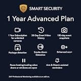 ecobee Smart Security Advanced Plan 1 Year Subscription, Unlimited Cameras, 30-Day Video History, Person Detection, Package Detection, Arm and Disarm, Cancel Anytime
