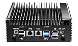 UDPTCP Industrial Mini PC I5 8250U,COM RS232/RS485,2xGigabit LAN,4×USB 3.0,DDR4 1*M.2 NVMe,Micro Router Appliance Support Home Office OPNsense,AES-NI,M.2 WiFi Slot，M.2 4G/5G Slot,8GB RAM 128GB SSD