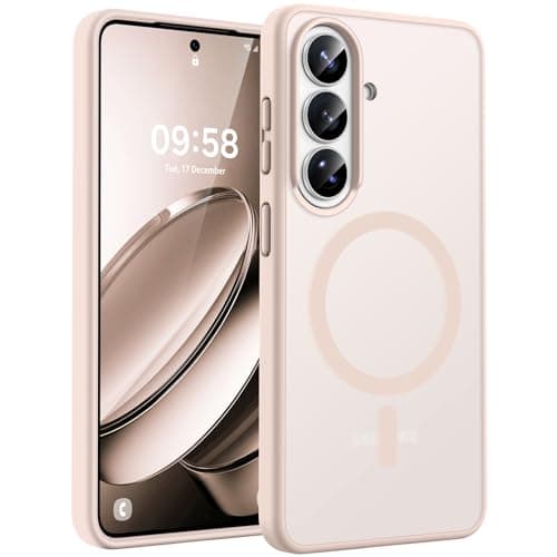 TOCOL for Samsung Galaxy S26 Case, Compatible with Magsafe, Full Camera Protection, Built-in Magnetic Ring, Drop Protection, Translucent Matte Phone Case for S26 6.3 inch (Desert)