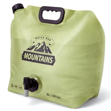 CoreMuse Camping Water Container 2 Gallon Collapsible Water Jug with Spout - Reusable Plastic Flasks, Foldable Empty Gallon Jug for Water Storage, Water Bag for Outdoor Hiking Emergency Prep (1 Pack)