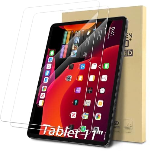 Suppeak 2-Pack Screen Protector Compatible with FEONAL 2026 2025 Tablet 11 inch Android 15 Tablet, Tempered Glass Clear Film, Anti-Scratch, 9H Hardness, Easy Installation