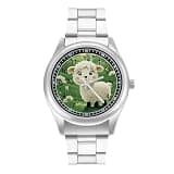 NTVOWPZO Three-Hand Analog Stainless Steel Watches for Men Easy Reader