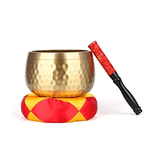 Temple Buddha Bowl Singing Mats and Forward's Yellow Bowl Household Buddhist Items (Size : 6 inches)