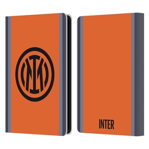 Head Case Designs Officially Licensed Inter Milan Third 2023/24 Crest Kit Leather Wallet Case Compatible with Kindle Paperwhite 5 (2021)