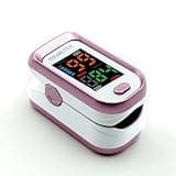 Pulse Oximeter Fingertip, Pulse Oximeter and Oxygen Monitor with Bright Colored LED Screen, Accurate and Fast SpO2 and Heart Rate Monitor, Pulse Ox with Two Straps