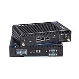Fanless mini PC, Intel Celeron J4125 Industrial Desktop Computer, 6xUSB 2xLAN 2xHD-MI 2xDP Type-C BT4.2/Wi-Fi5.0, 8GB DDR4 RAM 128GB SSD Support Triple Display