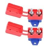 Omquot Auto Reset Power Switch Heavy Duty Bolt Overload Protection for Cars Ships Yachts Rubber + Metal 2pcs (15A)