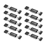 GIGASTONE 32GB Dual Flash Drive (10 Pack) Z40 USB 3.2 Gen 1, 2-in-1 Type-A & Type-C, 100MB/s Ultra Fast, Head Cap Design, Plug & Play for Smartphone/PC/Mac/TV/Car Audio, USB 2.0/3.0/3.1 Compatible