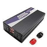 YXINHONGYUE Low Frequency Truck Power Inverter DC 12V 24V 48V 60V 72V 4000W to 110V 220V AC Converter Charger Pure Sine Wave Inverter for Travel, Camping, Tenting, Boat Travel,60v to 220v 50hz