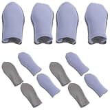 LIFKICH 10pcs Metallic Fiber Gaming Finger Sleeves with Ultra-Thin Design and Anti-Slip Features for Mobile Game Touchscreen Protection