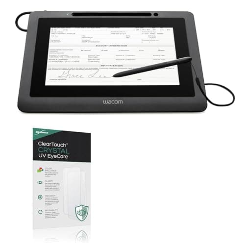 BoxWave Screen Protector Compatible With Wacom DTU-1031X - ClearTouch Crystal Anti-UV EyeCare (2-Pack), Filters out Harmful Blue Light Reduce Fatigue