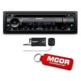 Sony MEX-N5300BT CD Receiver with Dual Bluetooth, SiriusXM Ready, Front USB, FLAC, Extra BASS + SXV300V1 SiriusXM Vehicle Tuner Bundle